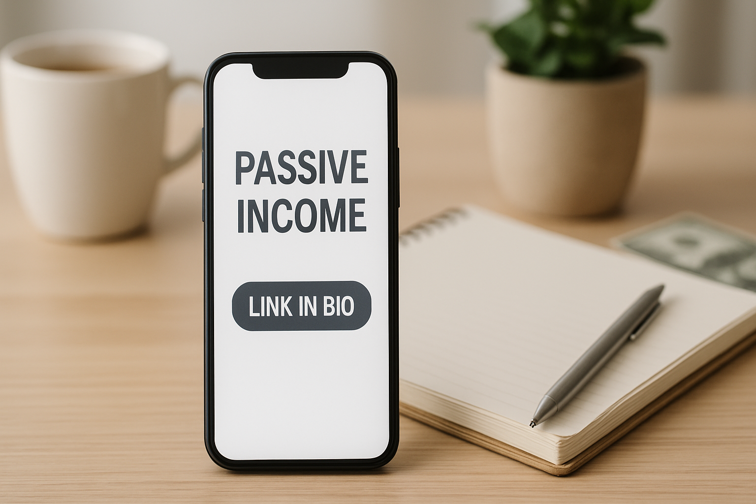 Hero image for: Passive income from your link in bio page
