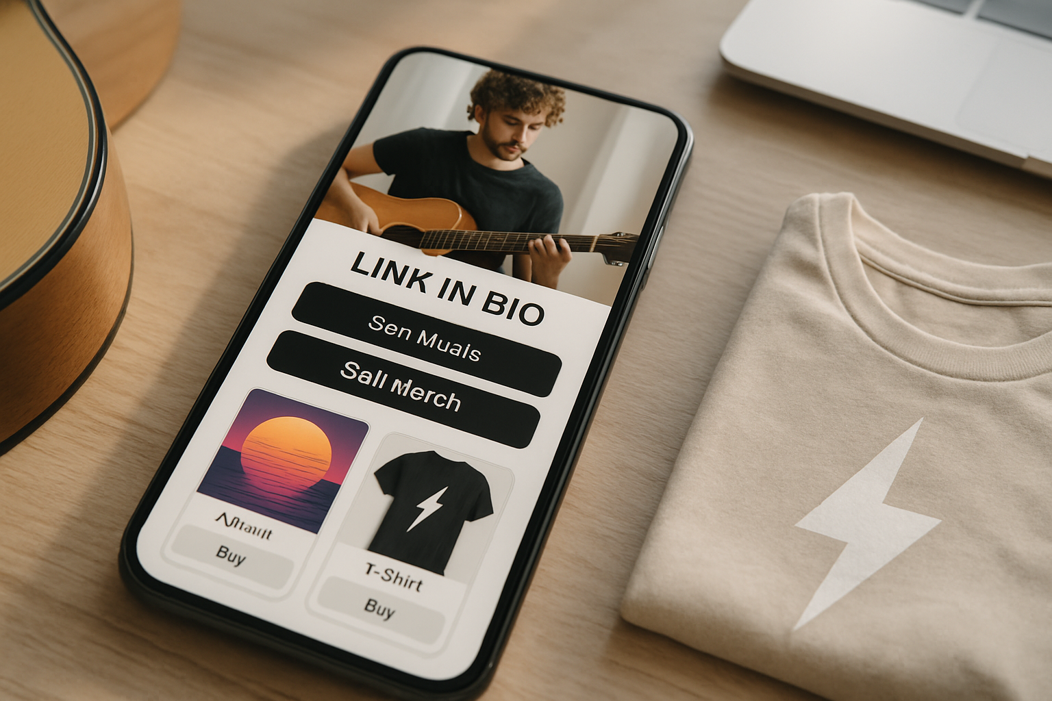Hero image for: Sell music and merch from your link in bio